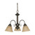 Satco | 60-1252 | Ballerina 3 Light 20 in. Chandelier with Champagne Line