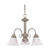 Satco | 60-182 | Ballerina 3 Light 20 in. Chandelier with Alabaster Glass