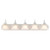 Satco | 60-335 | Ballerina 5 Light 36 in. Vanity Alabaster Glass Bell Shades