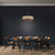 Satco | 60-6980 | Barrique 5-Light Pendant Black Honey Wood