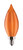 Satco | S11305 | 2W CA11 LED Satin Spun Amber Candelabra 2100K 120V