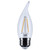 Satco | S21310 | 3W CA10 LED Clear Medium Base 90 CRI 2700K