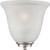 Satco | 60-5376 | Empire 1 Light Wall Sconce Brushed Nickel Alabaster