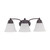 SATCO | 60-3167 | Empire 3 Light 21 in. Vanity Frosted White Glass