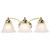 Satco | 60-350 | Empire 3 Light 21 in. Vanity with Alabaster Glass