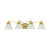 Satco | 60-351 | Empire 4 Light 29 in. Vanity with Alabaster Glass