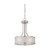 Satco | 60-4686 | Fusion 3 Light Pendant with Frosted Glass