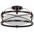 Satco | 60-5335 | Ginger 2 Light Semi-Flush Etched Opal Glass