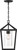 Satco | 60-6594 | Hopewell Hanging Lantern 1 Light Matte Black Clear Seeded Glass