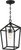 Satco | 60-6594 | Hopewell Hanging Lantern 1 Light Matte Black Clear Seeded Glass