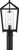 Satco | 60-6595 | Hopewell 1 Light Post Lantern Matte Black Clear Seeded