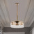 Satco | 60-7530 | Intersection Pendant Burnished Brass/Clear Glass