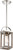 Satco | 60-6484 | Bliss 1 Light Mini Pendant Driftwood Finish with Polished Nickel Accents