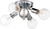 Satco 60-6564 | Bounce; 4 Light; Flush Mount; Polished Nickel Finish with K9 Crystal