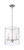 Satco | 60-7187 | Bransel 3 Light Pendant Brushed Nickel Seeded Glass