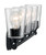 Satco | 60-7284 | Bransel 4 Light Vanity Matte Black Clear Seeded Glass