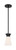 Satco | 60-7314 | Caleta 1 Light Mini Pendant Black/Frosted Glass