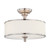 Satco | 60-4737 | Candice 3 Light Semi-Flush Pleated White Shape