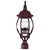 Satco | 60-898 | Central Park 3 Light 21 in. Post Lantern Clear Beveled