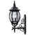 Satco | 60-890 | Central Park 3-Light 22" Wall Lantern Clear Beveled Glass
