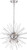 Satco | 60-6993 | Cirrus 8 Light Chandelier Polished Nickel Finish Glass Rods