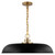 Satco | 60-7487 | Colony Large Pendant Matte Black/Burnished Brass