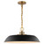 Satco | 60-7484 | Colony Medium Pendant Matte Black/Burnished Brass