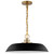 Satco | 60-7484 | Colony Medium Pendant Matte Black/Burnished Brass