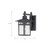 Satco | 60-4953 | Cove Neck 1 Light Outdoor Lantern 12 in. Clear Seed Glass