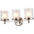 Satco | 60-4643 | Decker 3 Light Vanity Fixture with Clear and Frosted