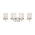 Satco | 60-4644 | Decker 4 Light Vanity Fixture with Clear and Frosted