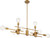 Satco | 60-6872 | Delphi 8 Light Island Pendant Aged Gold Finish