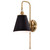 Satco | 60-7445 | Dover 1 Light Wall Sconce Black Vintage Brass