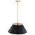Satco | 60-7414 | Dover 3 Light Large Pendant Black Vintage Brass