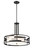 Satco | 60-6435 | Lansing 3-Light Pendant White Fabric Shape