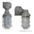 Satco | 65-171 | LED Adjustable Vapor Tight Fixture 20W 3000K Gray Finish