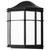 Satco | 62-1397 | LED Cage Lantern Black Finish White Linen Acrylic