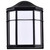 Satco | 62-1397 | LED Cage Lantern Black Finish White Linen Acrylic