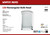 Satco | 62-1413 | LED Rectangular Bulk Head Fixture White Finish with White Glass