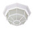 Satco | 62-1419 | LED Spider Cage Fixture White Finish with Frosted Glass