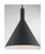 Satco | 60-7128 | Lightcap 1 Light Large Pendant Matte Black