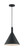 Satco | 60-7128 | Lightcap 1 Light Large Pendant Matte Black