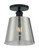 Satco | 60-7333 | Motif 1 Light 7 in. Semi-Flush Black