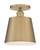 Satco | 60-7321 | Motif 1 Light 7 in. Semi-Flush Brushed Brass
