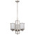 Satco | 60-2851 | Odeon 3 Light convertible up/down Chandelier with Satin White
