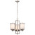 Satco | 60-2851 | Odeon 3 Light convertible up/down Chandelier with Satin White