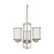 Satco | 60-2851 | Odeon 3 Light convertible up/down Chandelier with Satin White