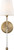 Satco | 60-6687 | Olmstead 1 Light Wall Sconce Burnished Brass Finish White Linen