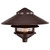Satco | SF76-635 | Pagoda Garden Fixture Large 10" Hood 1 Light 2 Louver Old