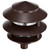 Satco | SF76-632 | Pagoda Garden Fixture Small Hood 1 Light 2 Louver Old Bronze